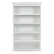 NovaSolo Bookcase with 5 Shelves Halifax Solid Wood in White