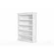 NovaSolo Bookcase with 5 Shelves Halifax Solid Wood in White