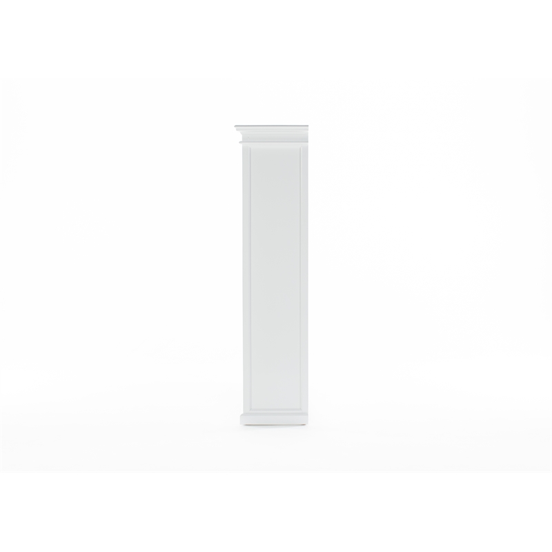 NovaSolo Bookcase with 5 Shelves Halifax Solid Wood in White