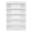 NovaSolo Bookcase with 5 Shelves Halifax Solid Wood in White