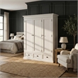 Novasolo Wardrobe with 3 Doors Solid Wood in White