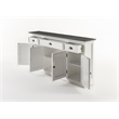 NovaSolo Buffet Console Table Halifax Contrast in White and Black
