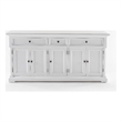 NovaSolo Buffet with 5 Doors Provence Solid Wood in White