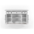 NovaSolo Buffet with 4 Doors 3 Drawers Provence in White