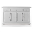 NovaSolo Buffet with 4 Doors 3 Drawers Provence in White
