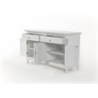 NovaSolo Buffet with 4 Doors Skansen Solid Wood in White