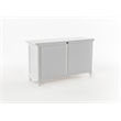 NovaSolo Buffet with 4 Doors Skansen Solid Wood in White