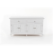 NovaSolo Hutch Bookcase Unit Skansen Solid Wood in White