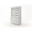 NovaSolo Hutch Bookcase Unit Skansen Solid Wood in White