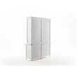 NovaSolo Hutch Bookcase Unit Skansen Solid Wood in White