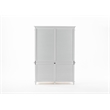NovaSolo Hutch Bookcase Unit Skansen Solid Wood in White