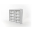 NovaSolo Hutch Bookcase Unit Skansen Solid Wood in White