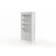 NovaSolo Bookcase with 3 Drawers Skansen Solid Wood in White