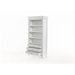NovaSolo Bookcase with 3 Drawers Skansen Solid Wood in White