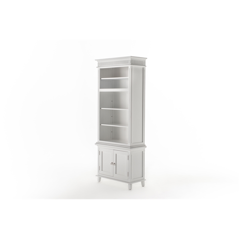 NovaSolo Single-Bay Hutch Unit Skansen Solid Wood in White
