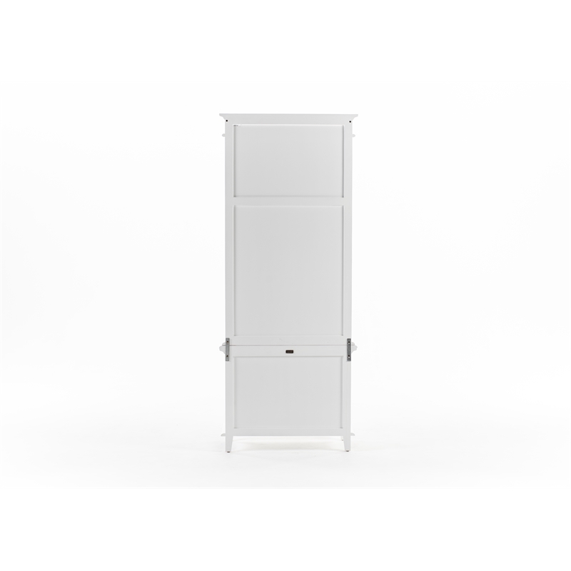 NovaSolo Single-Bay Hutch Unit Skansen Solid Wood in White