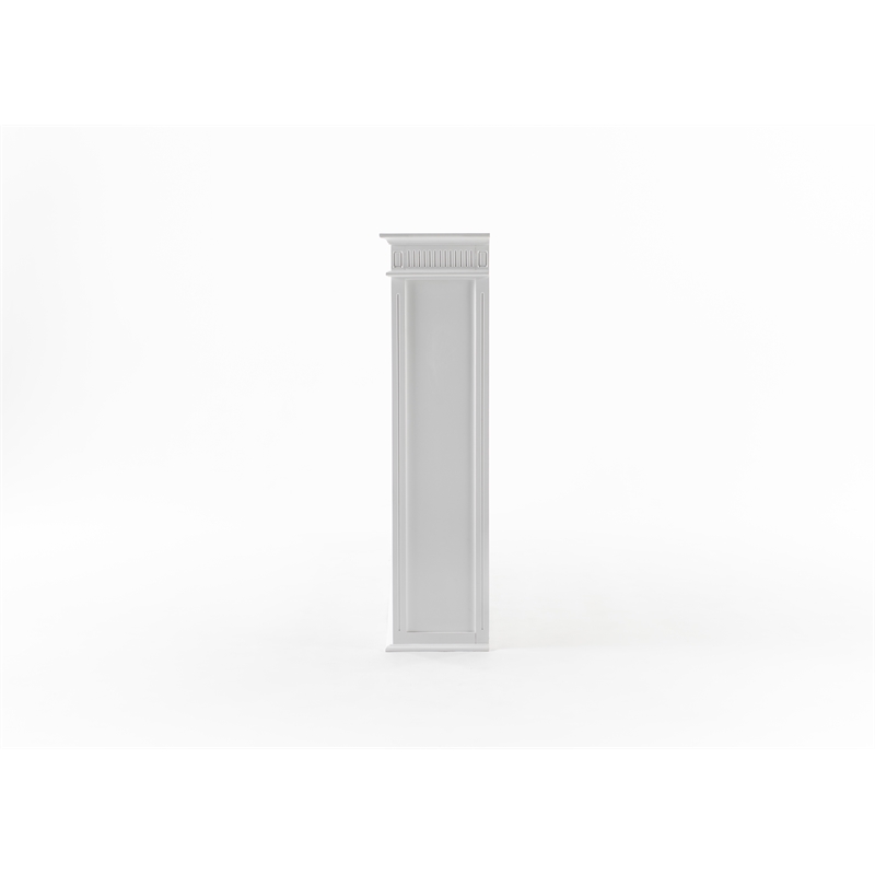 NovaSolo Triple-Bay Hutch Unit Skansen Solid Wood in White