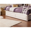 Leo & Lacey Transitional Solid Wood Twin Raised Panel Trundle in White
