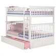 Leo & Lacey Full Over Full Bunk Bed in White