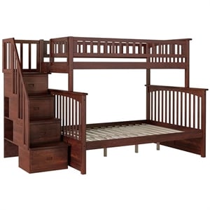Leo & Lacey Twin Over Full Staircase Bunk Bed