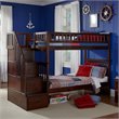 Leo & Lacey Twin Over Twin Staircase Bunk Bed