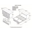 Leo & Lacey Modern Solid Wood Queen Murphy Bed Chest Decor in White