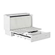 Leo & Lacey Modern Solid Wood Queen Murphy Bed Chest Decor in White