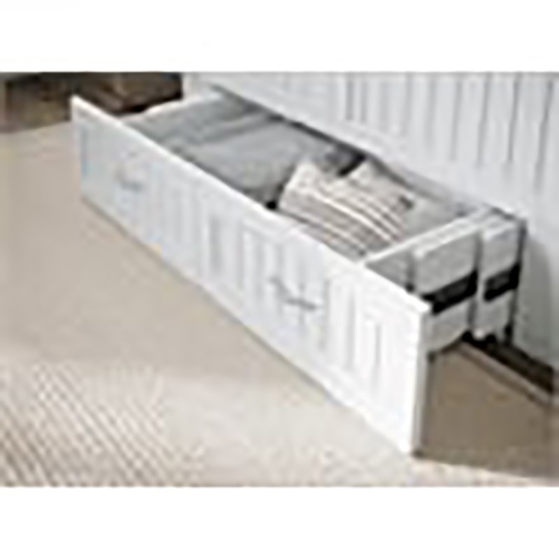 Leo & Lacey Modern Solid Wood Queen Murphy Bed Chest Decor in White