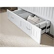 Leo & Lacey Modern Solid Wood Queen Murphy Bed Chest Decor in White