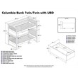 Leo & Lacey Urban Twin Over Twin Storage Bunk Bed