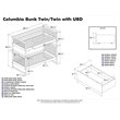 Leo & Lacey Urban Twin Over Twin Storage Bunk Bed