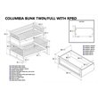Leo & Lacey Twin Over Full Storage Bunk Bed in White