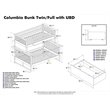 Leo & Lacey Urban Twin Over Full Storage Bunk Bed
