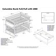Leo & Lacey Urban Full Over Full Storage Bunk Bed