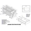 Leo & Lacey Twin Over Twin Staircase Storage Bunk Bed
