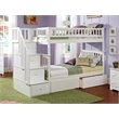 Leo & Lacey Twin Over Twin Staircase Storage Bunk Bed