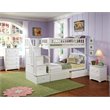 Leo & Lacey Twin Over Twin Staircase Storage Bunk Bed