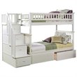 Leo & Lacey Twin Over Twin Staircase Storage Bunk Bed
