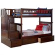 Leo & Lacey Twin Over Twin Staircase Storage Bunk Bed