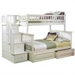 Leo & Lacey Twin Over Full Staircase Storage Bunk Bed