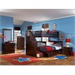 Leo & Lacey Twin Over Full Staircase Storage Bunk Bed