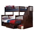 Leo & Lacey Twin Over Full Staircase Storage Bunk Bed