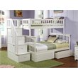 Leo & Lacey Twin Over Full Staircase Storage Bunk Bed