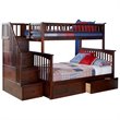 Leo & Lacey Twin Over Full Staircase Storage Bunk Bed