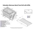 Leo & Lacey Full Over Full Staircase Trundle Bunk Bed