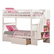 Leo & Lacey Twin Over Twin Staircase Storage Bunk Bed