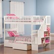 Leo & Lacey Twin Over Twin Staircase Storage Bunk Bed