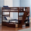 Leo & Lacey Twin Over Twin Staircase Storage Bunk Bed