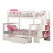 Leo & Lacey Twin Over Full Staircase Storage Bunk Bed