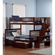 Leo & Lacey Twin Over Full Staircase Storage Bunk Bed
